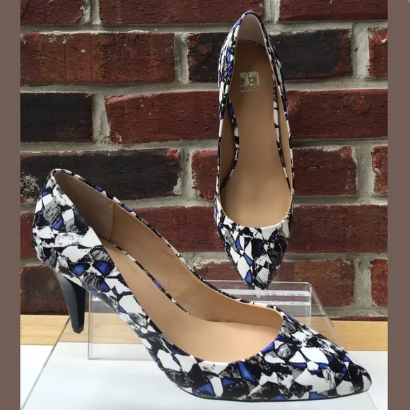 Joes Stiletto Pump Heels SZ 7.5 MultiColor Leather - Picture 1 of 8